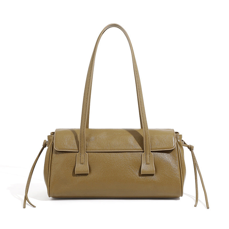 Women's Vegetable Tanned Cowhide Armpit High-end Handbag