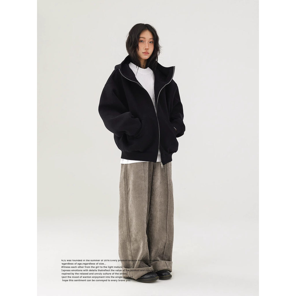 American-style Retro Street High-grade Profile Hooded Sweater