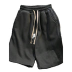 Retro Solid Color Men's Loose And Simple Casual Shorts