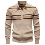 Men's Fashion Sweater Zipper Knitted Jacket