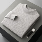 New Pullover Men's Half-high Collar Sweater