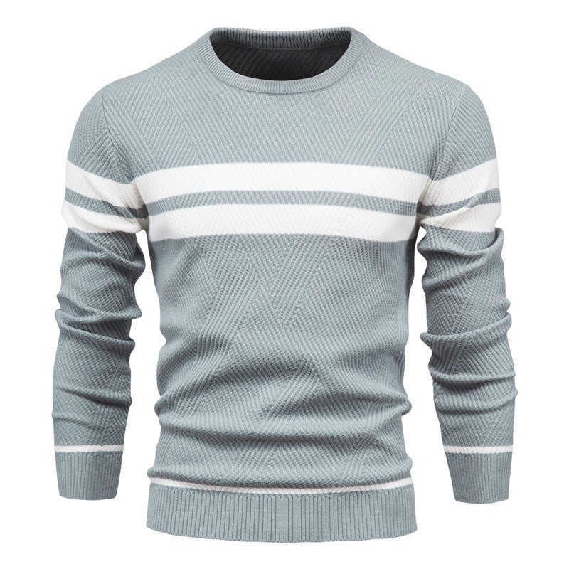 Men's Pullover Multi-color Round Neck Men's European-style Plus Size Sweater