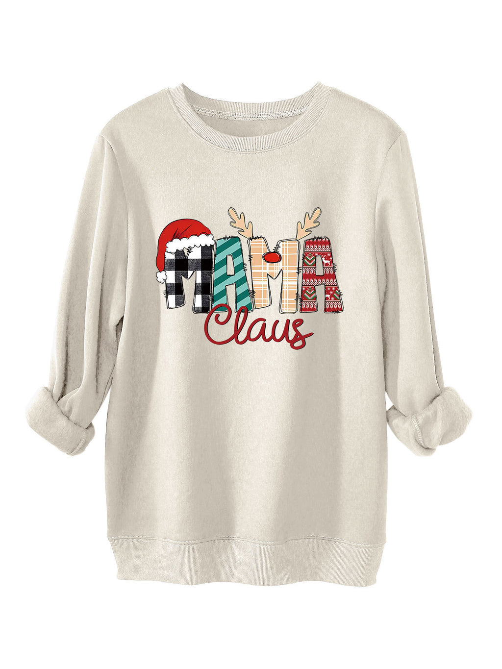 Women's Plus Size Loose All-matching Fleece-lined Sweater