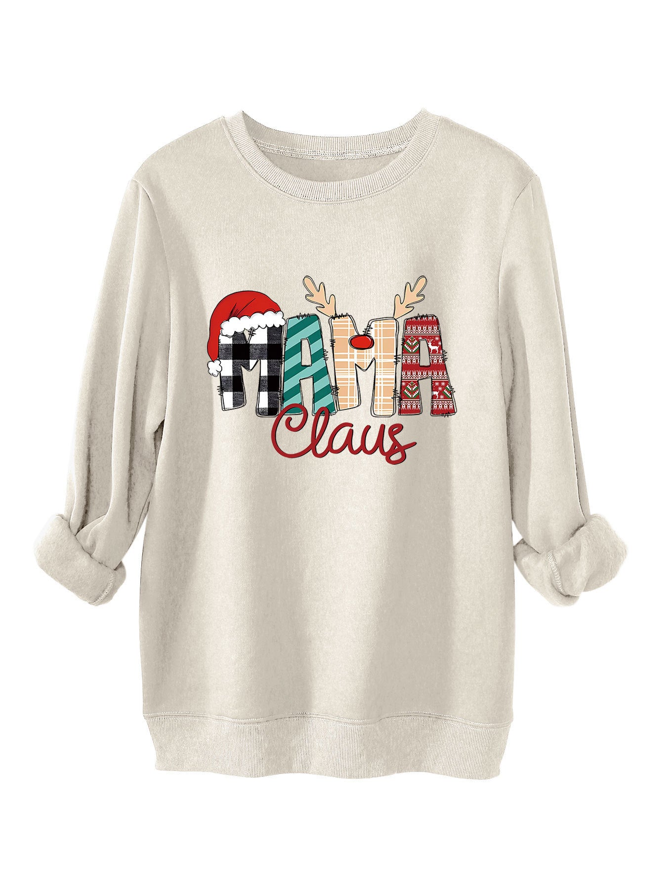 Women's Plus Size Loose All-matching Fleece-lined Sweater