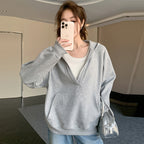 V-neck Hoodie Coat Women's Spring And Autumn