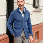 Casual Long Sleeve Solid Color Knitted Coat