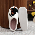 Cotton Slippers Women's Home Winter Animal Embroidery Warm