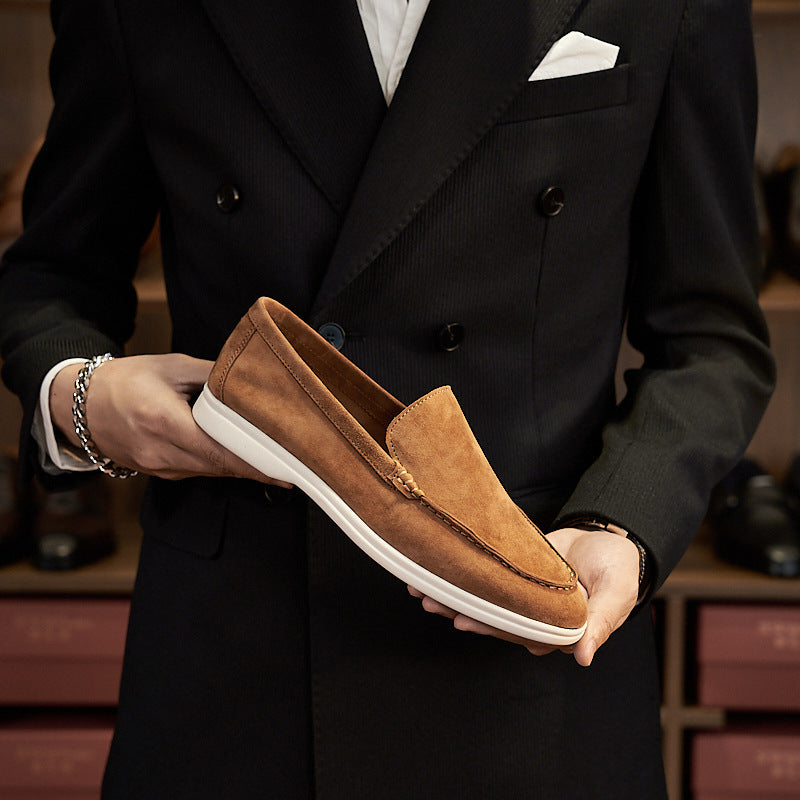 British Loafers Retro Flat Bottom Casual Men