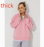 Lazy Style Fashion Casual Personality Versatile Zip-up Hoodie