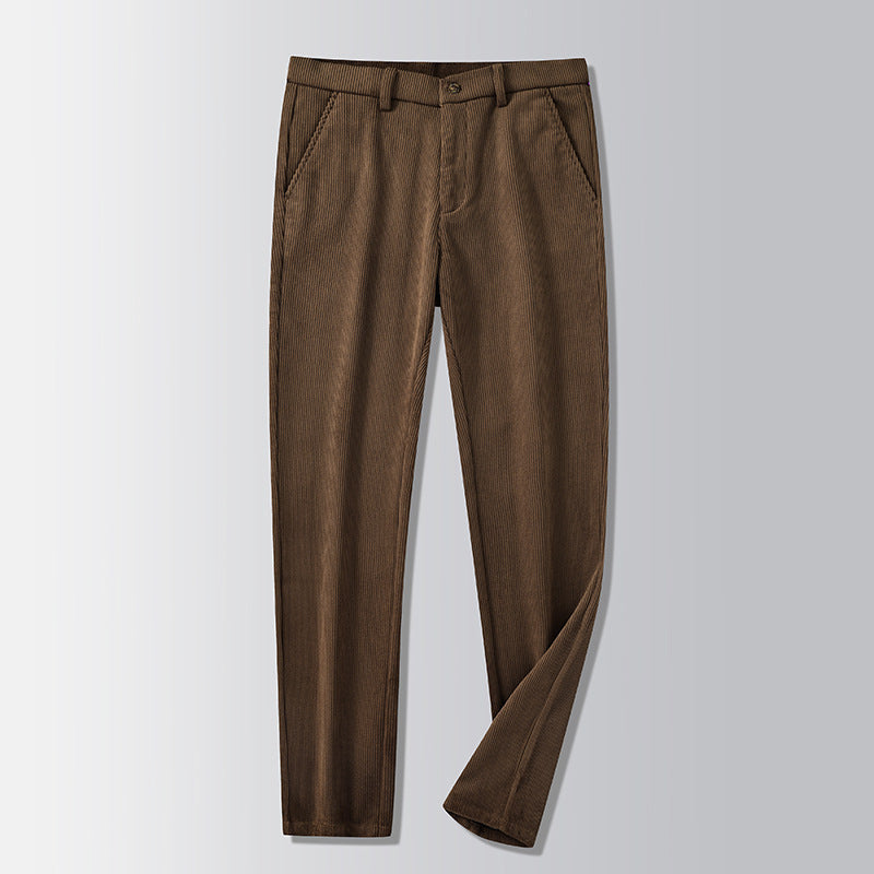 British Retro Middle-aged And Elderly Striped Pants