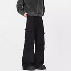 Retro High Street Fashion Trendy Trousers Trendy Men's Straight Casual Pants