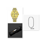 Men's Waterproof Double Calendar Luminous Quartz Watch