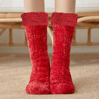 Ladies Winter Warm Floor Sleeping Socks Plus Velvet