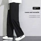 New Loose Straight Gray Sweatpants Spring And Autumn
