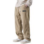 Fashionable European-style American-style Draping Straight Corduroy Trousers