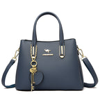 Large Capacity Versatile Women's Bag With Lychee Texture