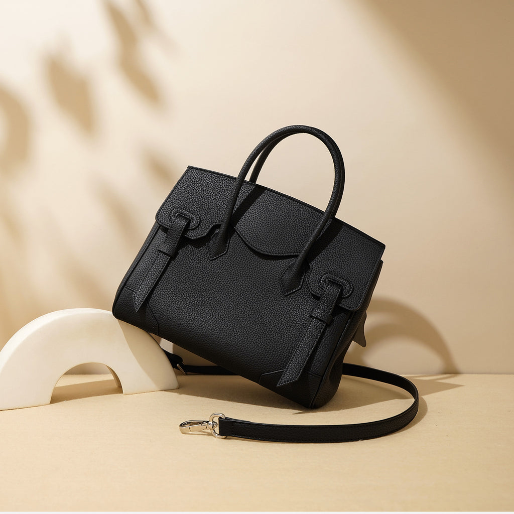 Top Layer Cowhide Handbag Large Capacity Kelly