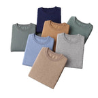 Autumn And Winter Front Line Ready-made Garments Round Neck Short Sleeve Men's Cashmere Sweater