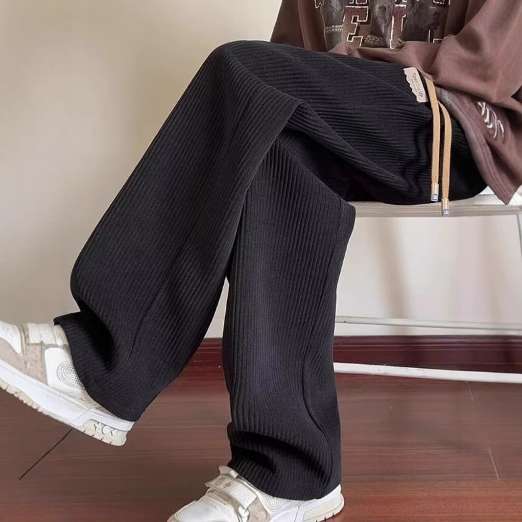 American Style Loose Corduroy Casual Pants Men