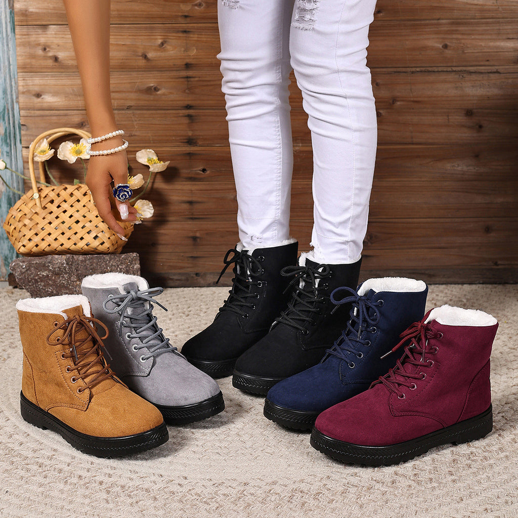 Women's Fashionable Waterproof High-top Cotton-padded Snow Boots