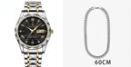 Men's Waterproof Double Calendar Luminous Quartz Watch