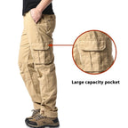Men's Multi-pocket Plus Size 100 Cotton Cargo Pants