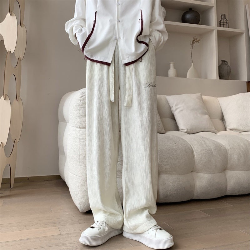 Loose Ins Pleated Wide-leg Pants