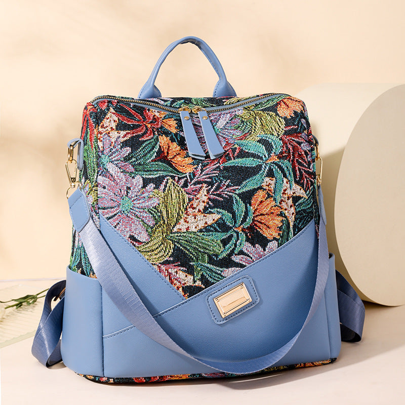 Niche Design Trendy Women's Printed Travel Backpack