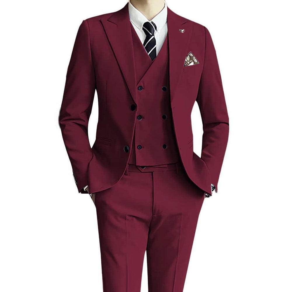 Men's Suit Set Three-Piece Suit Formal Wear