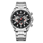 Tactical Motorcycle Waterproof Luminous Watch Timing Multi-Pointer