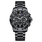 Automatic Non-mechanical Watch Steel Belt Waterproof Quartz Watch Men's Watch