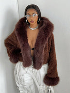 Faux Fur Coat Environmental Protection Women