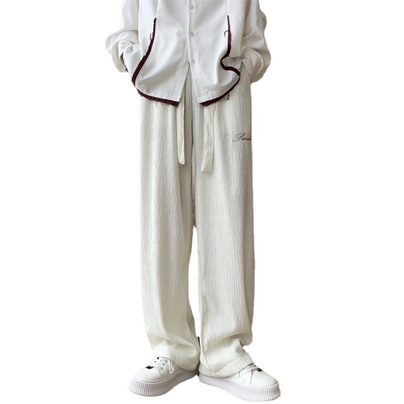 Loose Ins Pleated Wide-leg Pants