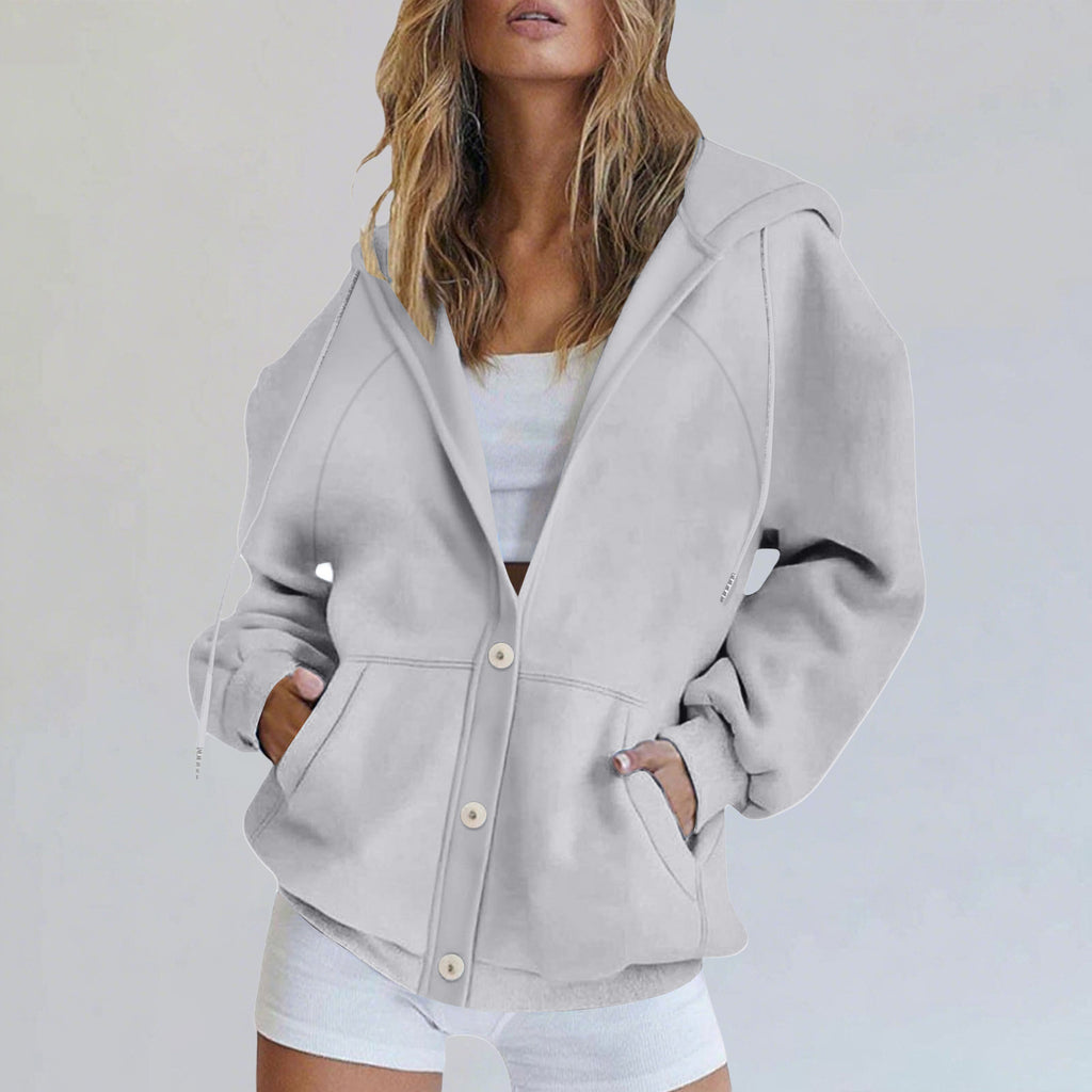 Women's Casual Solid Color Cardigan Jacket
