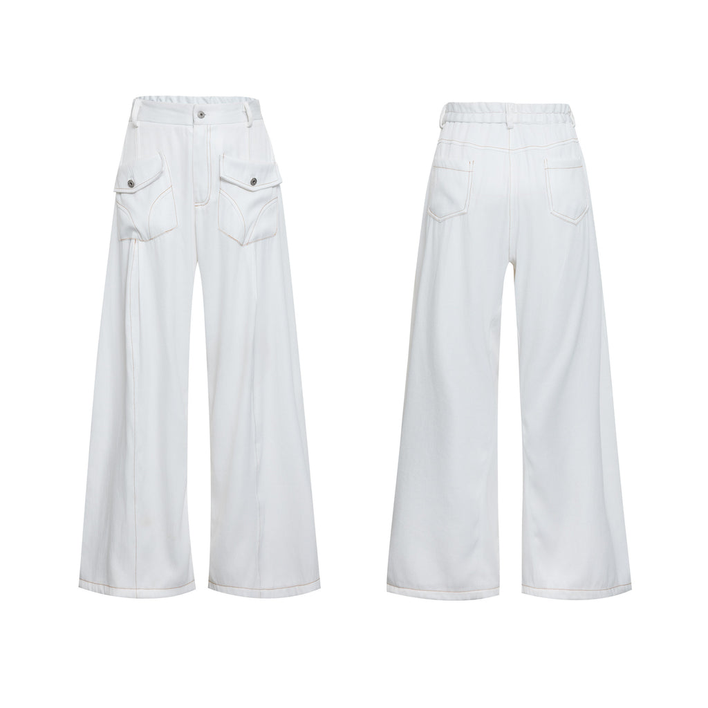 Pearl Edging Short Sleeve Denim Suit