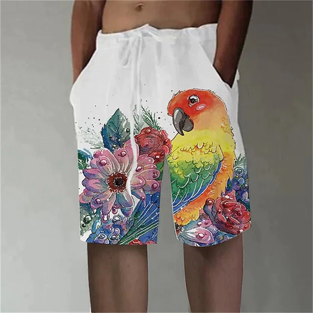 Men's Beach Pants Fun 3D Printed Swimming Trunks