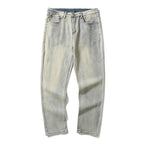 Men's Trendy Washed And Distressed Slim Straight Pants