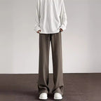 Straight Casual Draping Effect High-grade Men's Pants