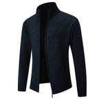 Korean Autumn And Winter Trendy Casual Fashion Stand-up Collar Cardigan Coat Men