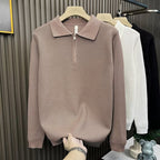 Trendy Brand Pu Shuai Men's Autumn And Winter High-grade Half Zipper Sweater