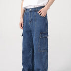 American Retro Loose Casual Workwear Jeans Wholesale