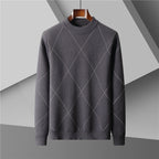 Round Neck Trend Loose Leisure Warm Long Sleeve Men's Sweater