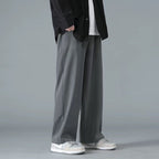 Ice Silk Pants Men's Pants Summer Thin Loose Straight