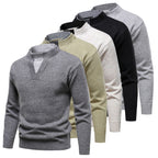 American Retro Fake Two-piece V-neck Dotted Sweater