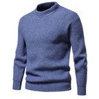 Men's Casual Knitted Solid Color Slim Fit Sweater