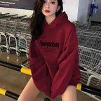 Women's Vintage Tea Hat Leisure Pullover Hoodie Coat