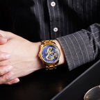 Chinese Fashion Dragon Totem Embossed Stainless Steel Strap Men