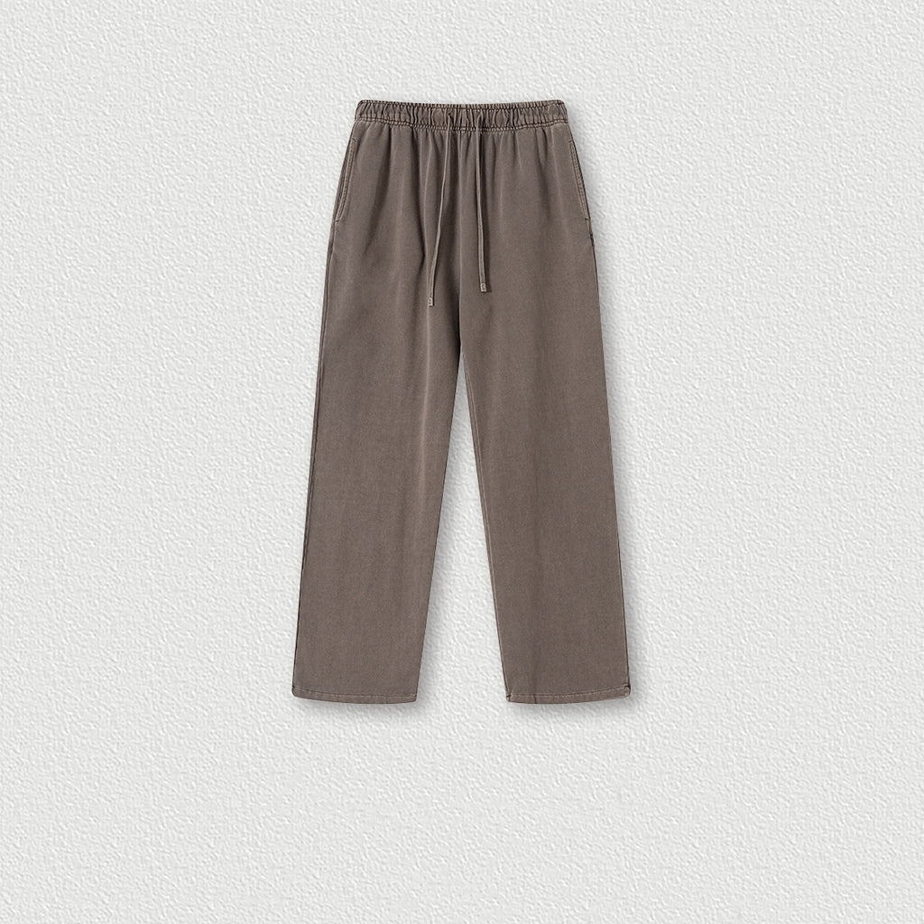 Heavy Bi Pattern Straight-leg Trousers Loose Casual Pants