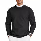 New Men's Round Neck Sweater Long Sleeve Knit