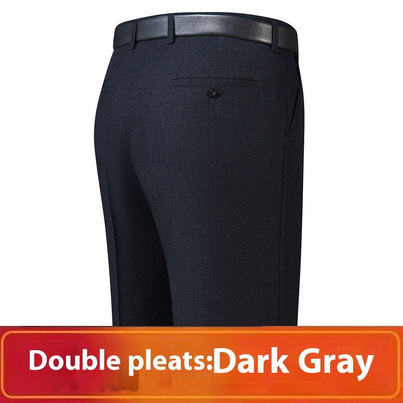 Men's Loose Deep Crotch Straight Trousers